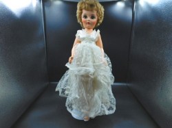 19'' 14R CINDERELLA LACY BRIDE FASHION DOLL, PEARL TIARA, EARRINGS, HEELS  #1435